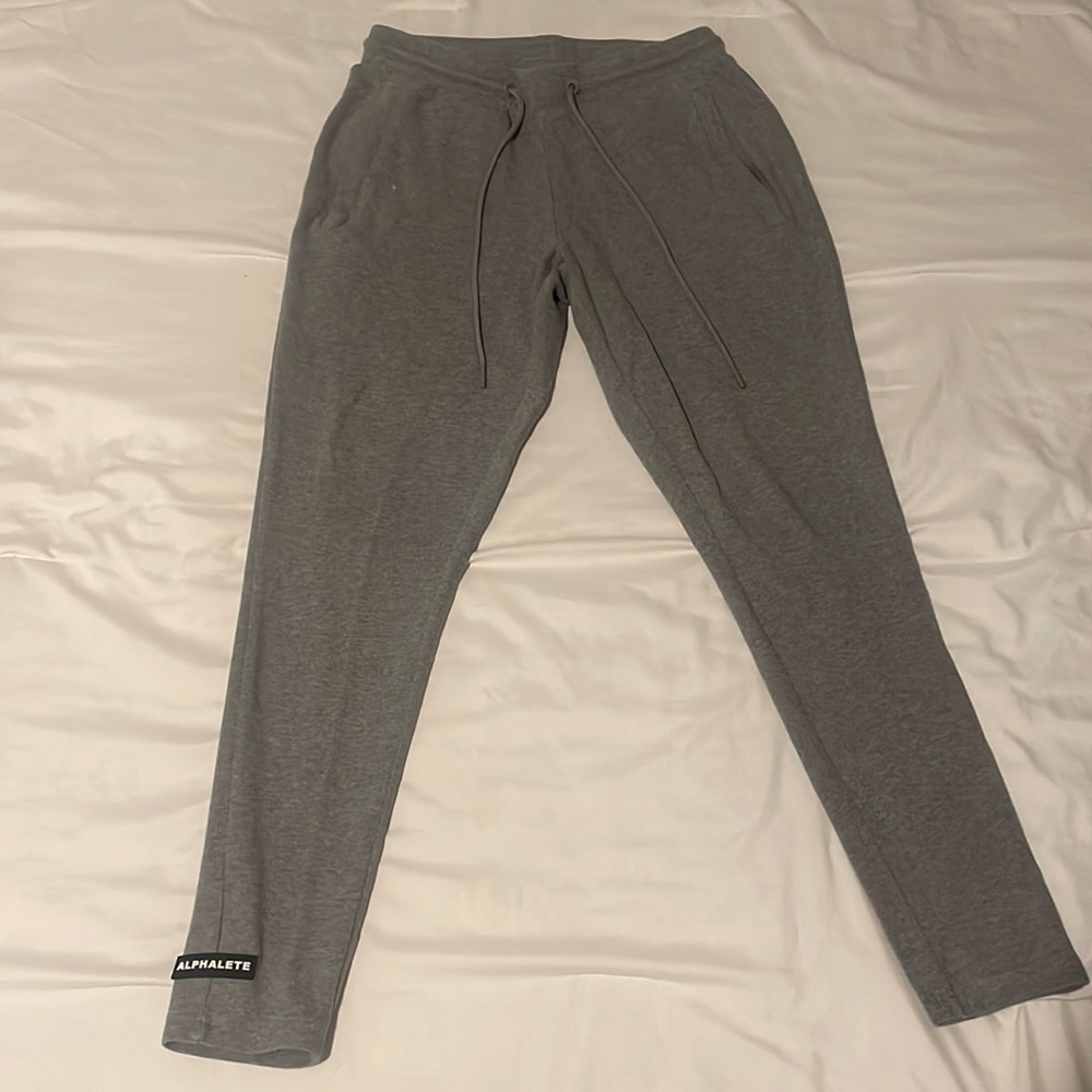 Grey ALPHALETE joggers size S